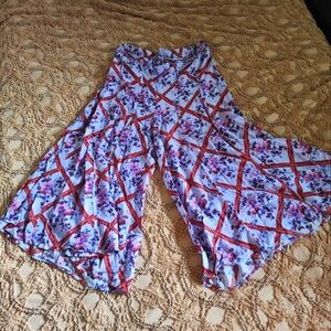 Free People Cotton Floral Palazzo Pant